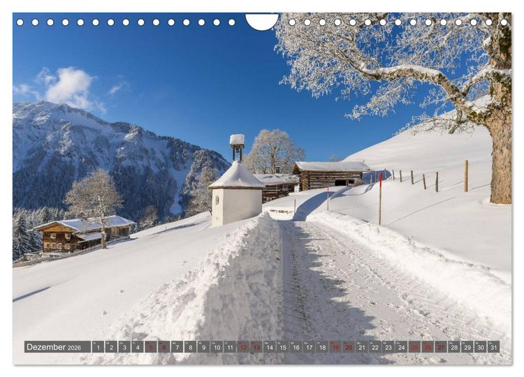 Produktbild: Sch&ouml;ne Wanderungen um Oberstdorf (Wandkalender 2026 DIN A4 quer), CALVENDO Monatskalender