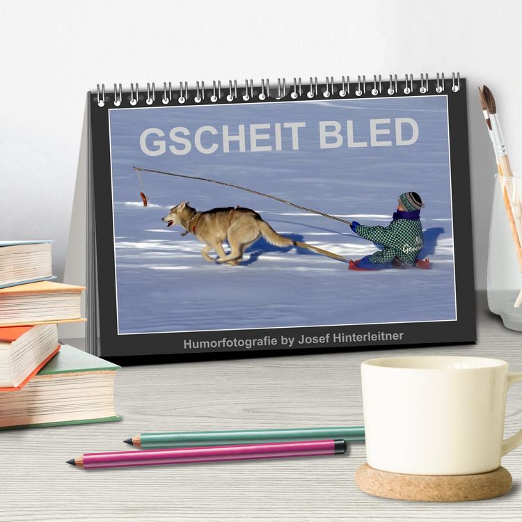 Produktbild: GSCHEIT BLED - Humorfotografie (Tischkalender 2026 DIN A5 quer), CALVENDO Monatskalender