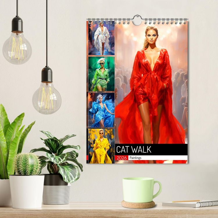 Produktbild: Cat Walk. Paintings (Wandkalender 2026 DIN A4 hoch), CALVENDO Monatskalender
