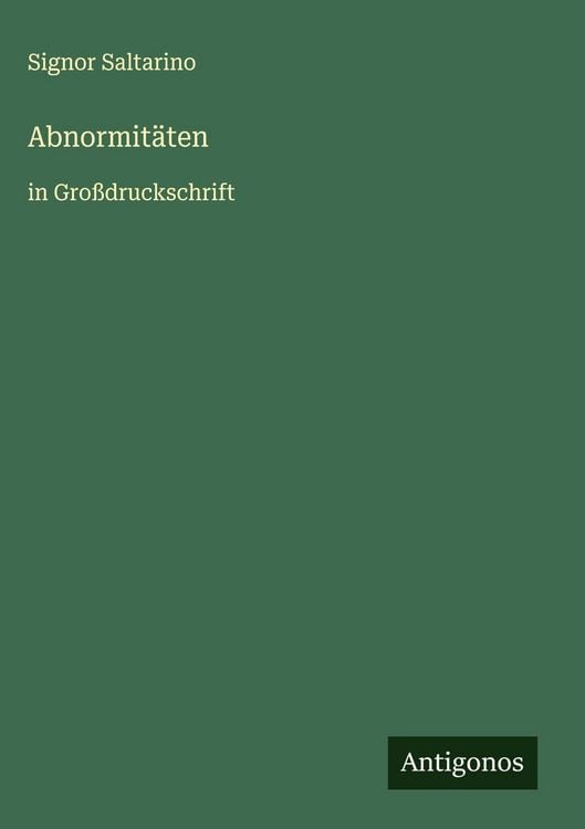 Produktbild: Abnormit&auml;ten