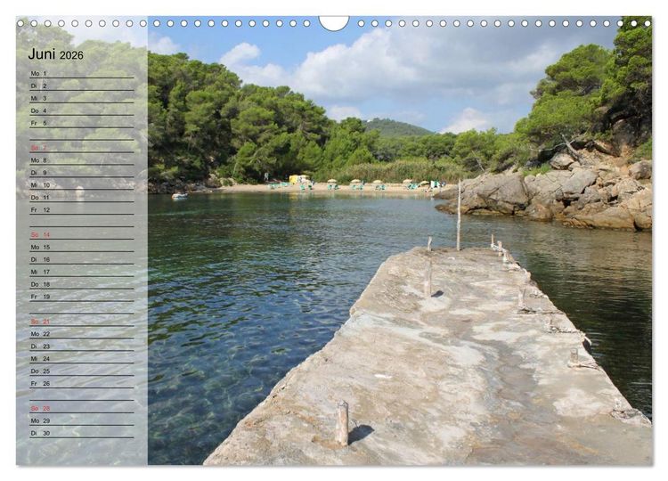 Produktbild: Zauberhaftes Ibiza - Terminplaner (Wandkalender 2026 DIN A3 quer), CALVENDO Monatskalender