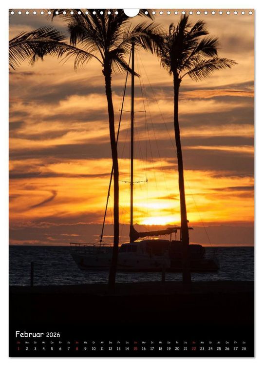 Produktbild: Hawaiian Sunsets (Wandkalender 2026 DIN A3 hoch), CALVENDO Monatskalender