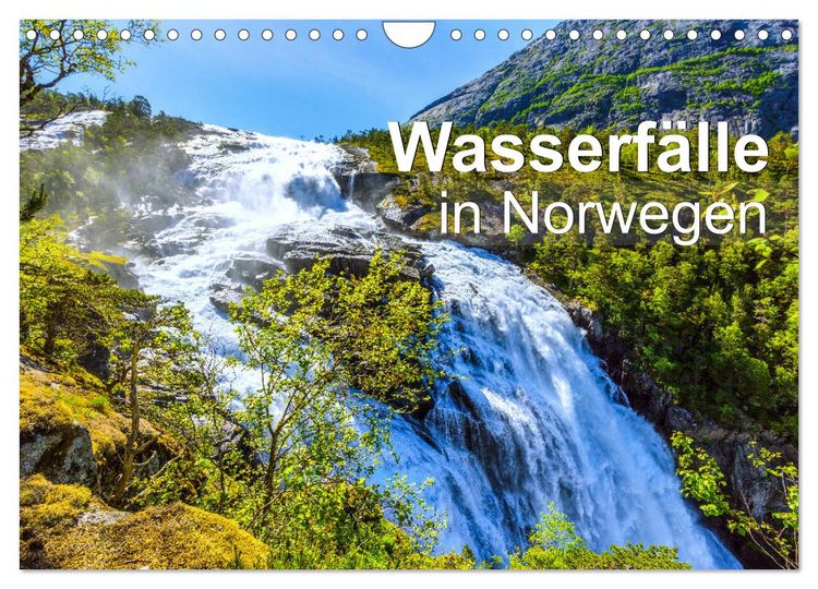 Produktbild: Wasserf&auml;lle in Norwegen (Wandkalender 2026 DIN A4 quer), CALVENDO Monatskalender