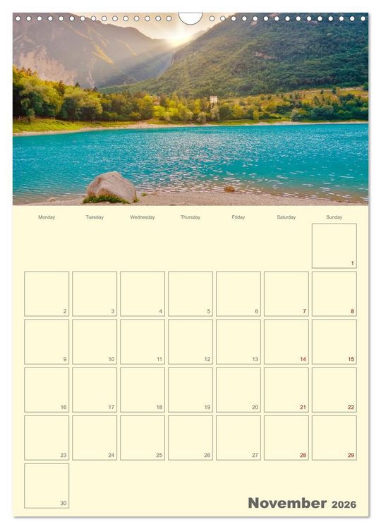 Produktbild: Romantic Northern Italy (Wall Calendar 2026 DIN A3 portrait), CALVENDO 12 Month Wall Calendar