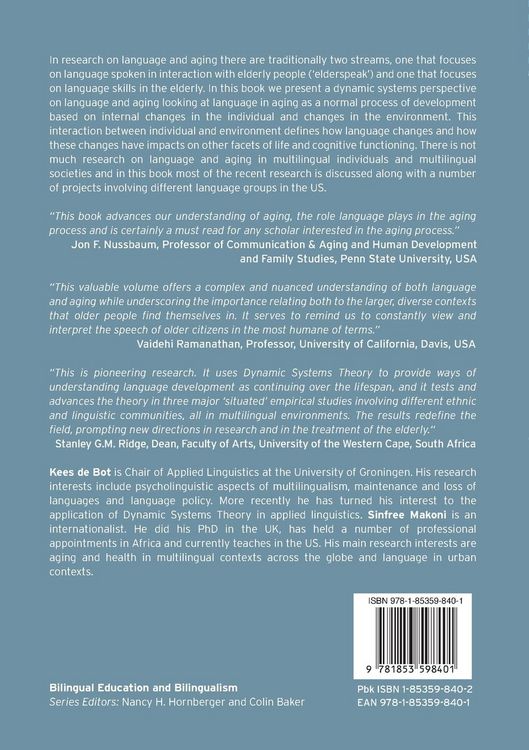 Produktbild: Language and Aging in Multilingual Contexts