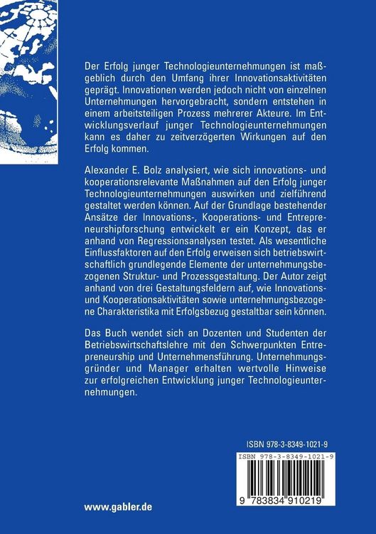 Produktbild: Innovation, Kooperation und Erfolg junger Technologieunternehmungen