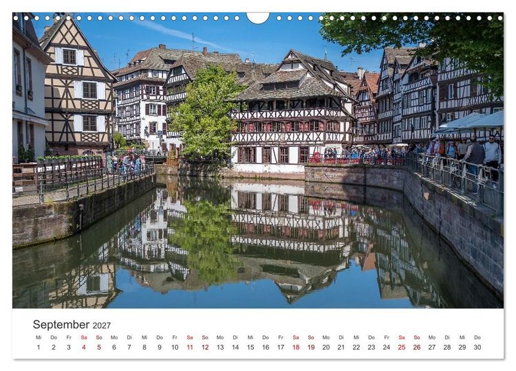 Produktbild: Elsass - von Stra&szlig;burg bis Colmar, zwischen Rhein und Vogesen (Wandkalender 2027 DIN A3 quer), CALVENDO Monatskalender