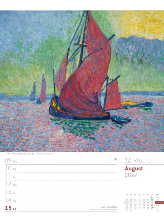 Produktbild: Kunstwelt Wochenplaner Kalender 2027 | Impressionismus und Klassische Moderne