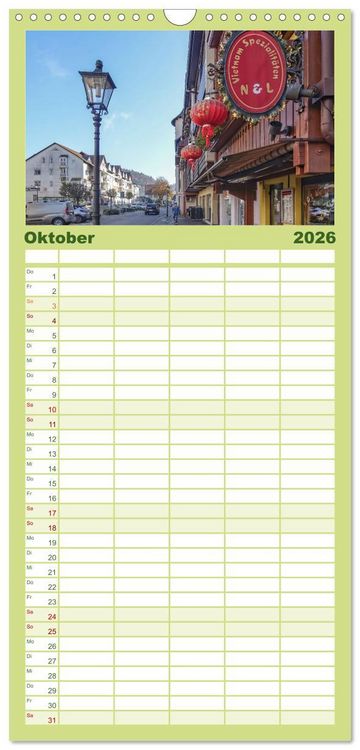 Produktbild: Familienplaner 2026 - Waldshut - liebenswertes St&auml;dtle am Hochrhein mit 5 Spalten (Wandkalender, 21 x 45 cm) CALVENDO