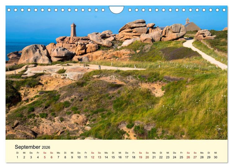 Produktbild: Einzigartige C&ocirc;te Granit Rose (Wandkalender 2026 DIN A4 quer), CALVENDO Monatskalender