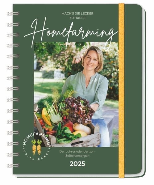 Produktbild: Judith Rakers Spiral-Kalenderbuch A5 2025 - Homefarming
