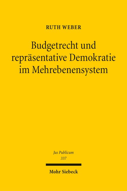 Produktbild: Budgetrecht und repr&auml;sentative Demokratie im Mehrebenensystem