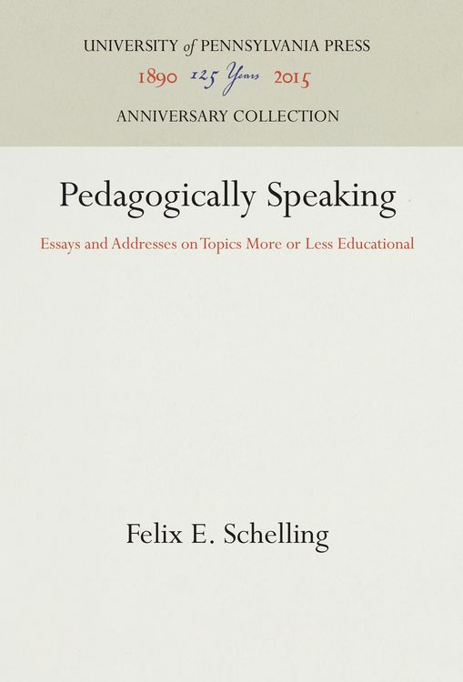 Produktbild: Pedagogically Speaking