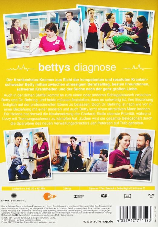 Produktbild: Bettys Diagnose - Staffel 3 [3 DVDs]