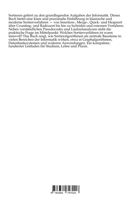 Produktbild: Sortieralgorithmen