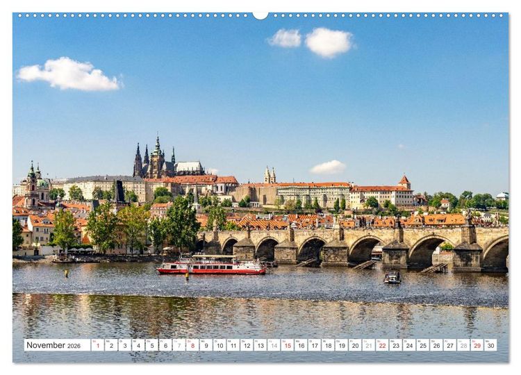 Produktbild: Tschechische Republik - Prag (hochwertiger Premium Wandkalender 2026 DIN A2 quer), Kunstdruck in Hochglanz