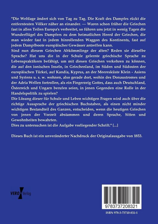 Produktbild: Studien &uuml;ber die Alt- und Neugriechen