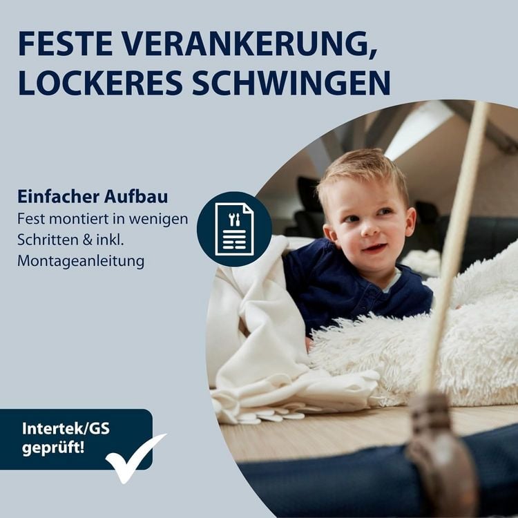 Produktbild: HUDORA 72200 - Nestschaukel Lounge 90, midnight