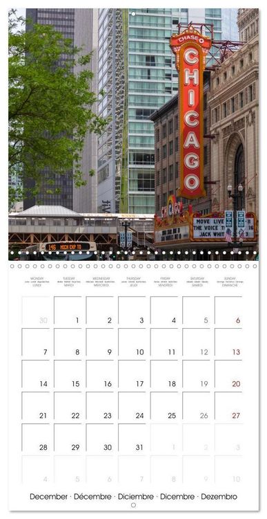 Produktbild: CHICAGO Highlights (Wall Calendar 2026 12 &times; 12 Inch) CALVENDO 12 Month Wall Calendar