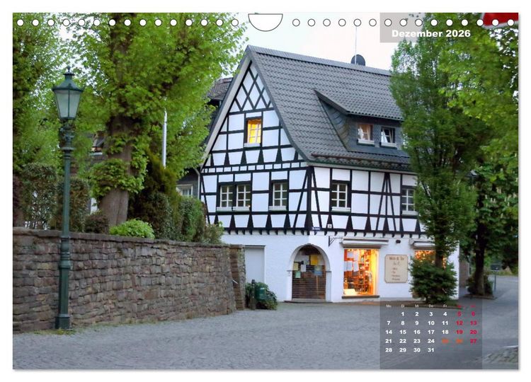 Produktbild: Bilderbogen Bergisches Land (Wandkalender 2026 DIN A4 quer), CALVENDO Monatskalender