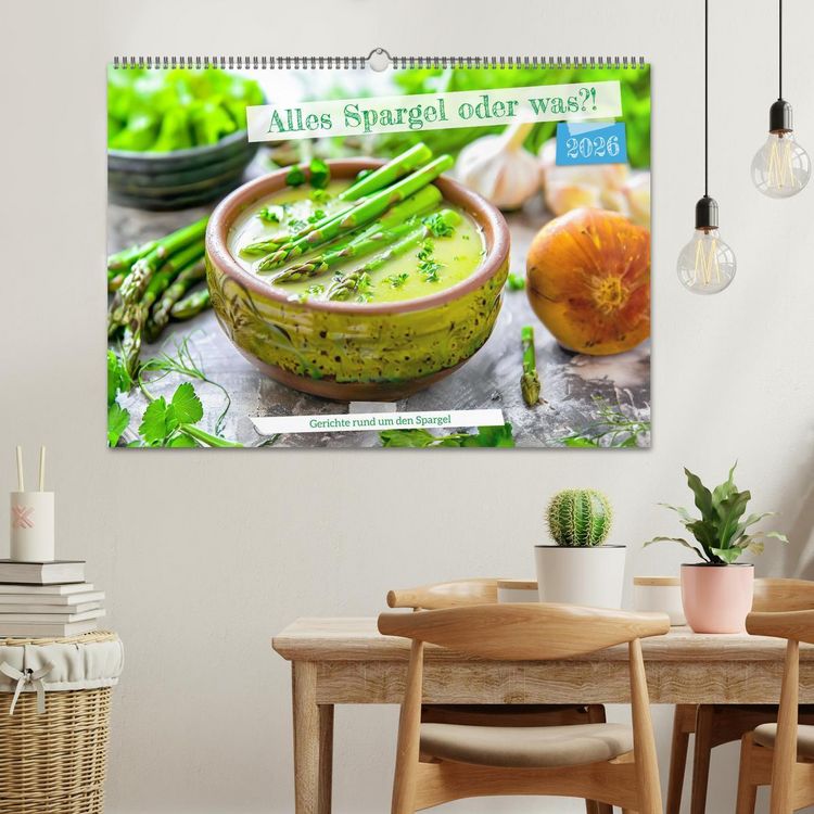 Produktbild: Alles Spargel oder was?! - Gerichte rund um den Spargel (Wandkalender 2026 DIN A2 quer), CALVENDO Monatskalender