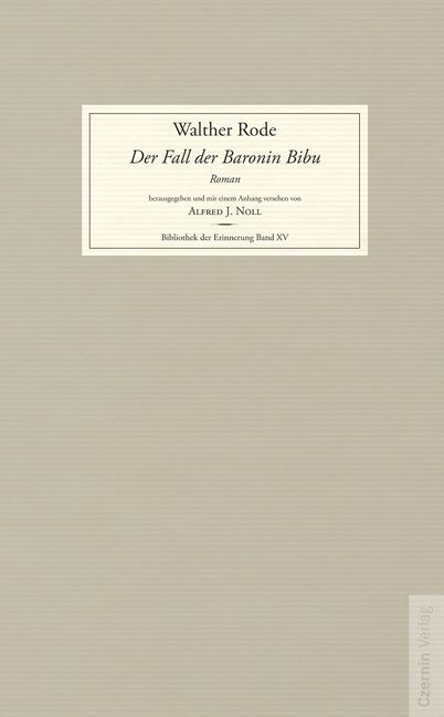 Produktbild: Der Fall der Baronin Bibu