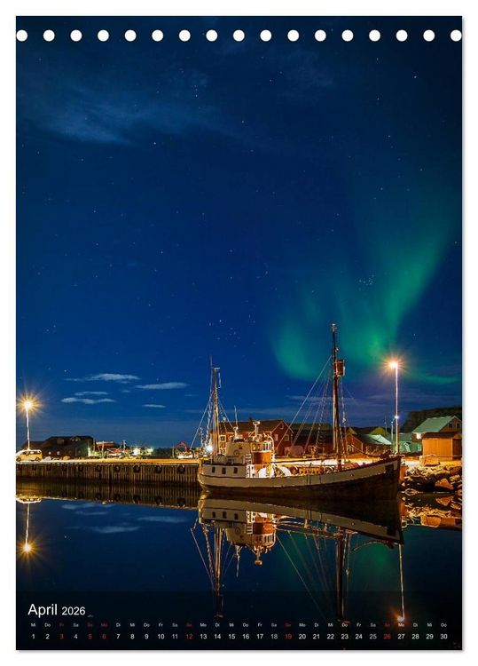 Produktbild: Mystische Lofoten (Tischkalender 2026 DIN A5 hoch), CALVENDO Monatskalender