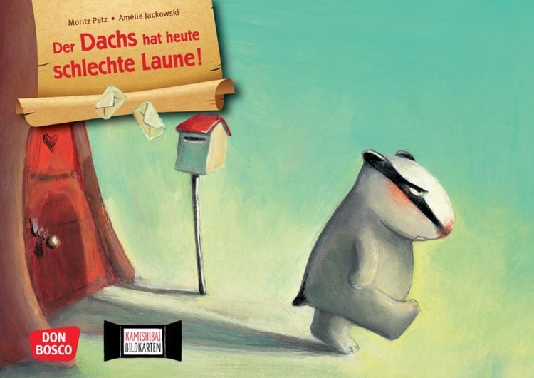 Produktbild: Der Dachs hat heute schlechte Laune. Kamishibai Bildkartenset