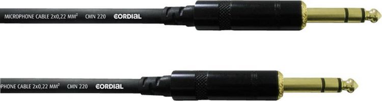 Produktbild: Cordial CFM3VV Klinke Instrumenten Kabel [1x Klinkenstecker 6.35 mm - 1x Klinkenstecker 6.35 mm] 3.00 m Schwarz