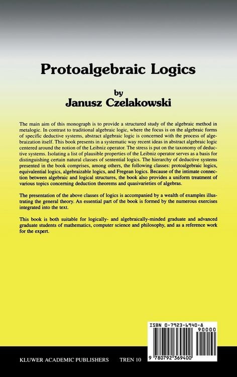 Produktbild: Protoalgebraic Logics