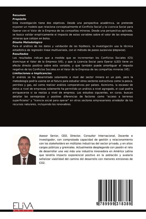Produktbild: La relaci&oacute;n entre Diplomacia Corporativa, Licencia Social, Conflictos, y el Valor de la Empresa
