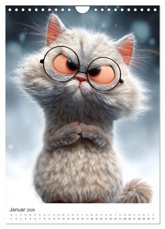 Produktbild: Miau & Mauz (Wandkalender 2026 DIN A4 hoch), CALVENDO Monatskalender