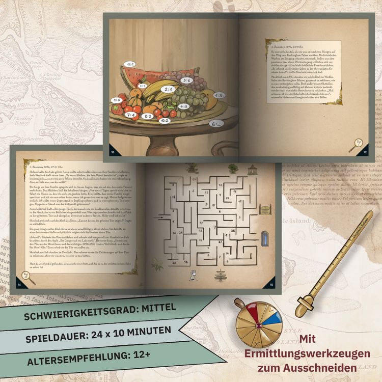 Produktbild: 24 DAYS ESCAPE &ndash; Der Escape Room Adventskalender: Sherlock Holmes und die Verschw&ouml;rung im Buckingham Palace
