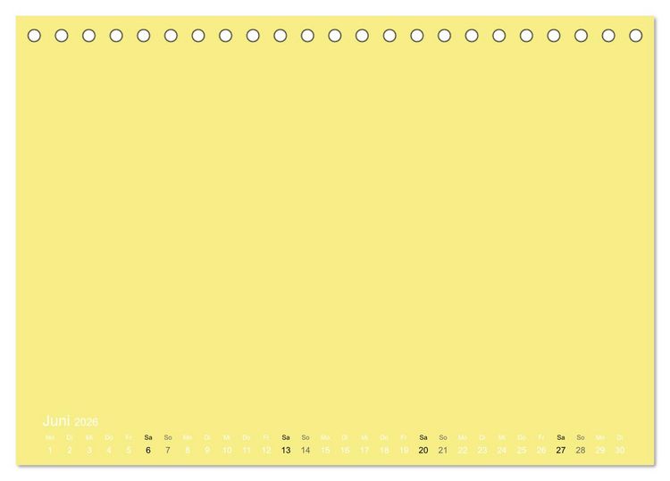 Produktbild: Bastelkalender - Gelb (Tischkalender 2026 DIN A5 quer), CALVENDO Monatskalender