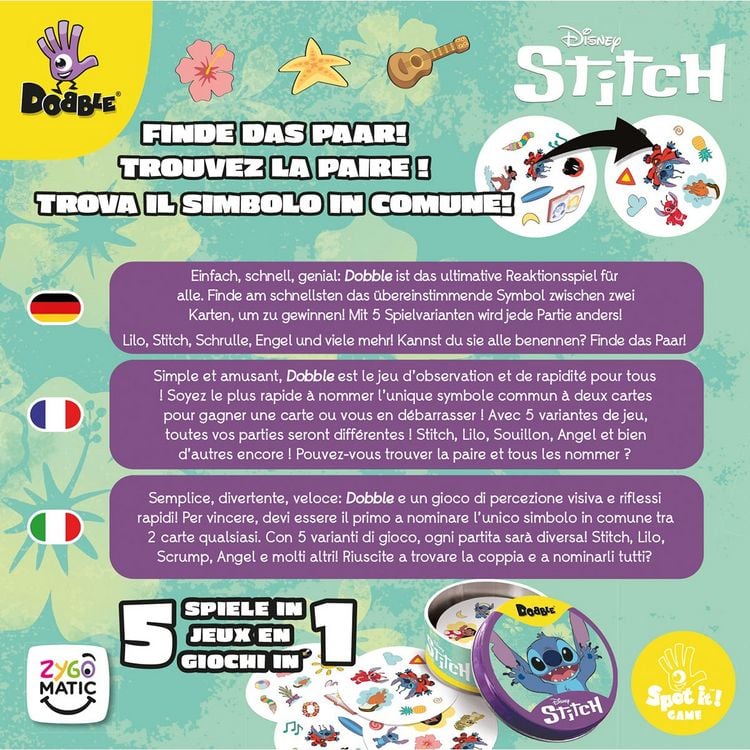 Produktbild: Dobble Disney Stitch