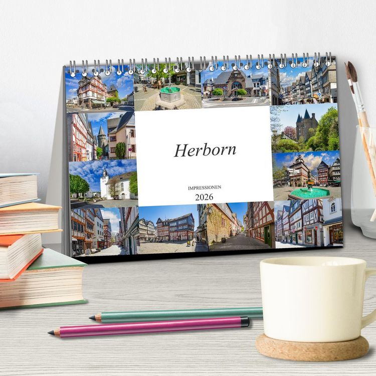 Produktbild: Herborn Impressionen (Tischkalender 2026 DIN A5 quer), CALVENDO Monatskalender