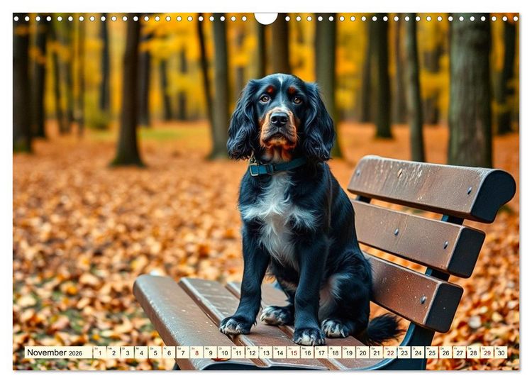 Produktbild: American Cocker Spaniel (Wandkalender 2026 DIN A3 quer), CALVENDO Monatskalender
