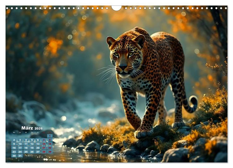 Produktbild: Wildlife im Fokus - Begegnungen auf Augenh&ouml;he (Wandkalender 2026 DIN A3 quer), CALVENDO Monatskalender