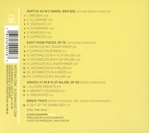 Produktbild: Bach/Brahms/Prokofiev