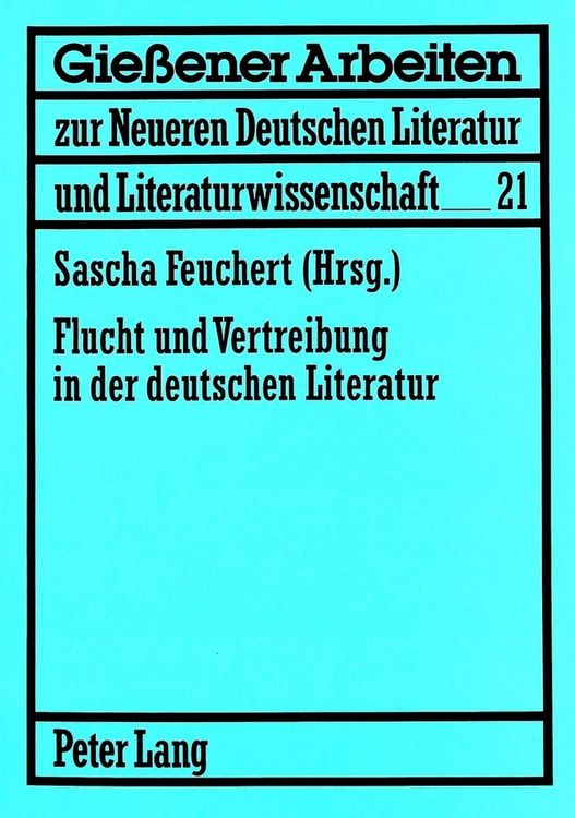 Produktbild: Flucht und Vertreibung in der deutschen Literatur