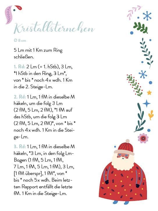 Produktbild: 55 x h&auml;keln &ndash; Sternenzauber: Dein Kartenset mit traumhaften H&auml;kelsternen und Schneeflocken