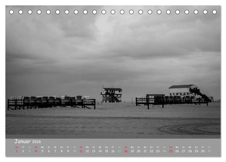 Produktbild: Mein St.Peter-Ording (Tischkalender 2026 DIN A5 quer), CALVENDO Monatskalender