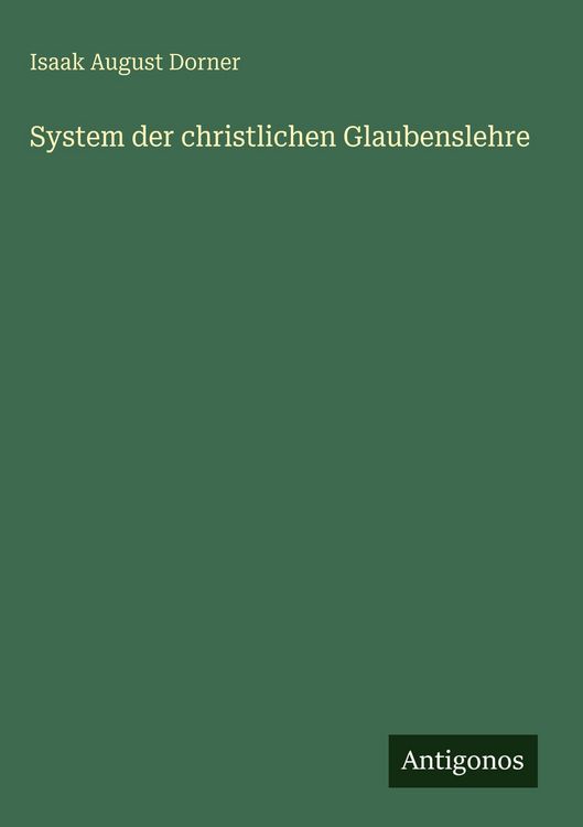 Produktbild: System der christlichen Glaubenslehre