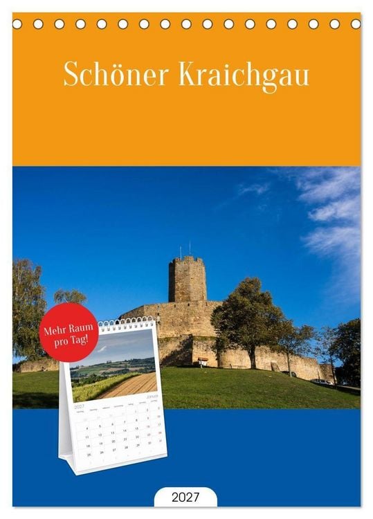 Produktbild: Tischplaner 2027 - Sch&ouml;ner Kraichgau (A5 Tischkalender zum Aufstellen) CALVENDO
