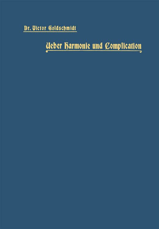 Produktbild: Ueber Harmonie und Complication