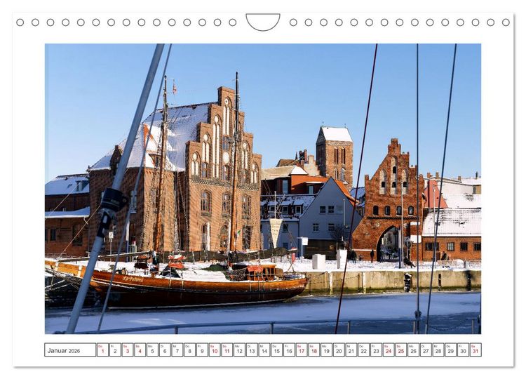 Produktbild: Unser sch&ouml;nes Wismar (Wandkalender 2026 DIN A4 quer), CALVENDO Monatskalender