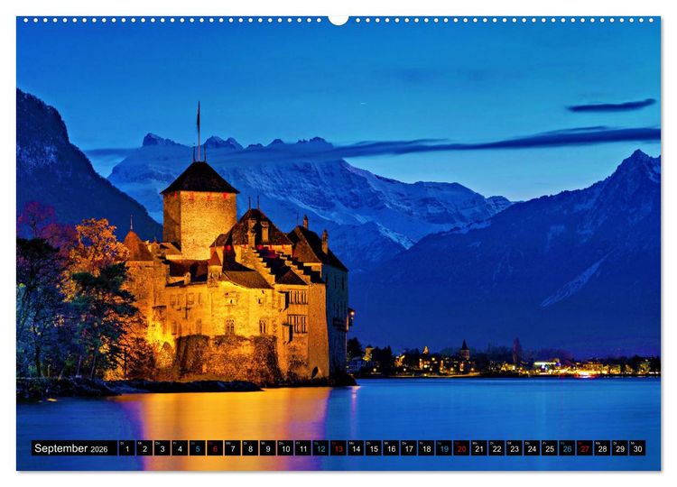 Produktbild: Montreux - ein Juwel am Ufer des Genfersees (hochwertiger Premium Wandkalender 2026 DIN A2 quer), Kunstdruck in Hochglanz