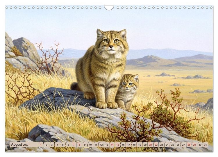 Produktbild: Asiens Tiere im Stil alter Naturstudien (Wandkalender 2027 DIN A3 quer), CALVENDO Monatskalender