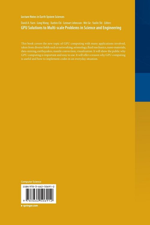 Produktbild: GPU Solutions to Multi-scale Problems in Science and Engineering