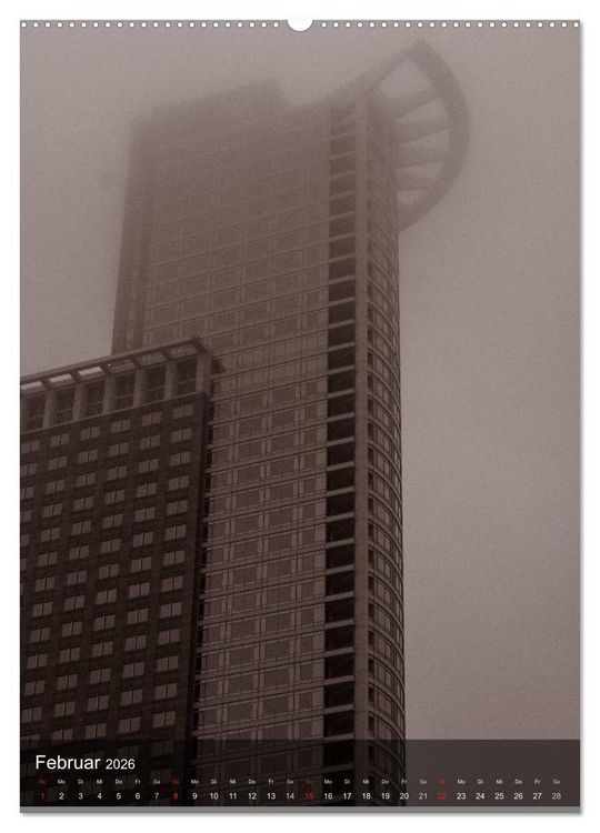 Produktbild: Frankfurt monochrom (Wandkalender 2026 DIN A2 hoch), CALVENDO Monatskalender